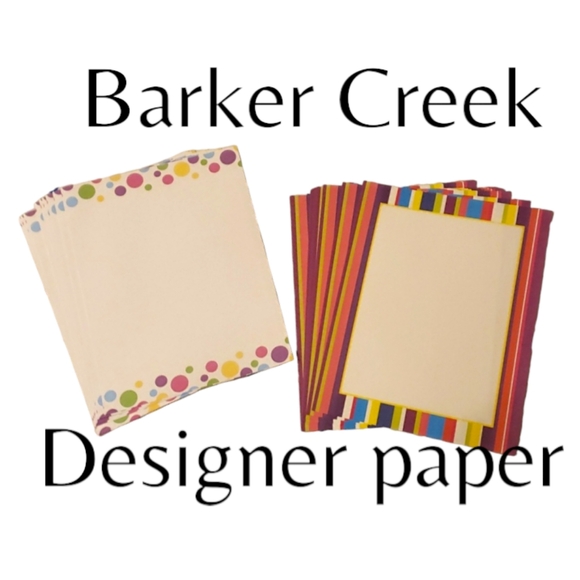 Free! (With Purchase) Barker Creek Designer Computer Paper- 2 Multicolor Border - Picture 1 of 9